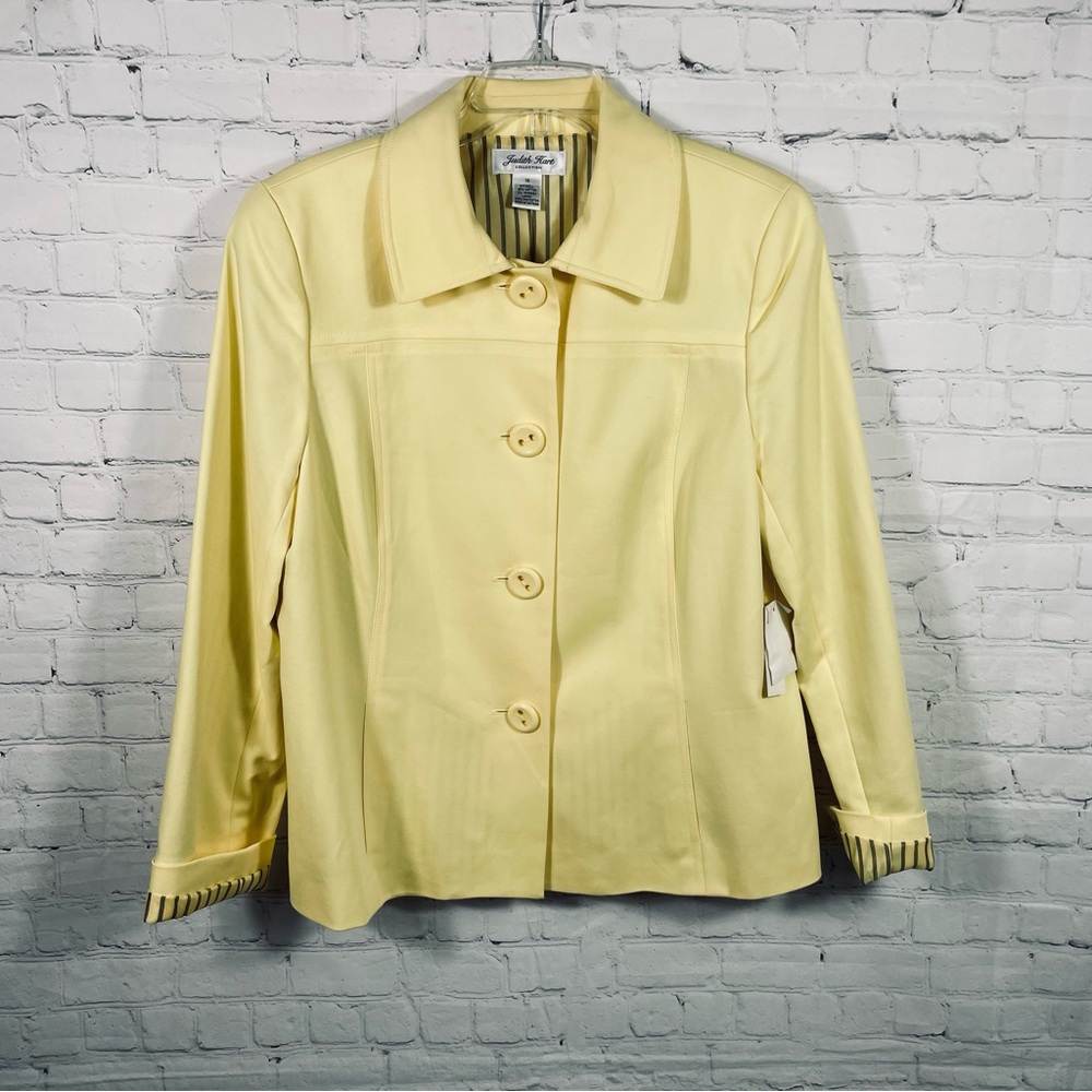 Judith Hart Yellow Blazer Size 14**